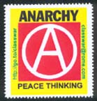 Anarchist stamp #2.
Without gum.
=20 cents each.